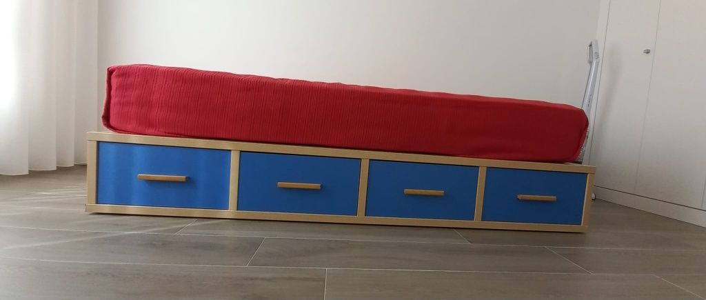 Cama e colchão 100x200