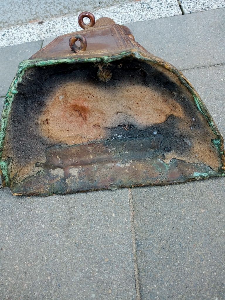 Stara figurka z brązu pozłacanego