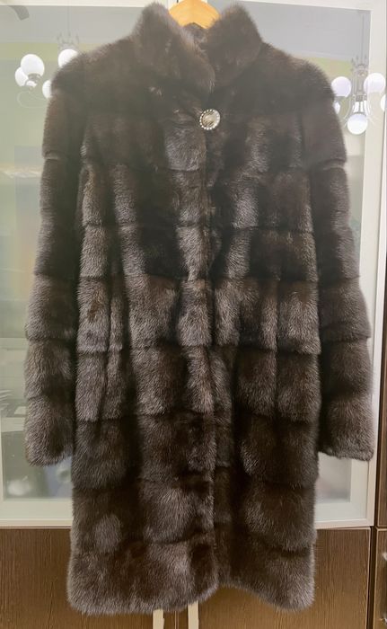 Норкова шуба натуральна