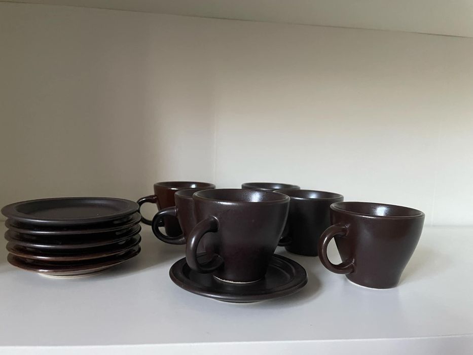 Komplet 6 filiżanek do espresso vintage - stan dobry