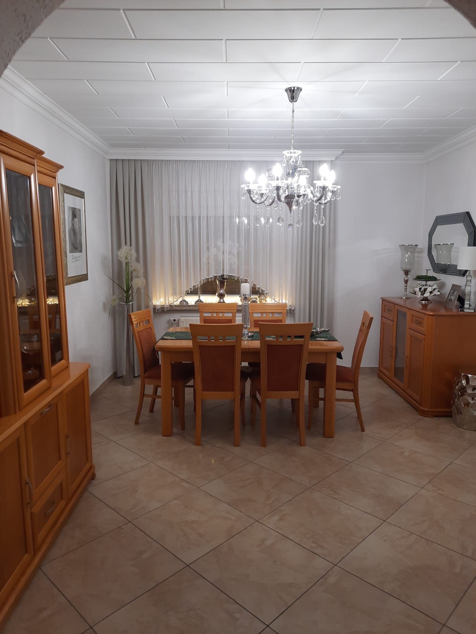 Zestaw mebli do salonu, okleina naturalna