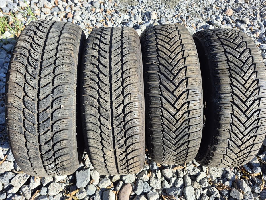 Komplet kół zimowych 195/65R15 Michelin i Dębica + felgi 5x100