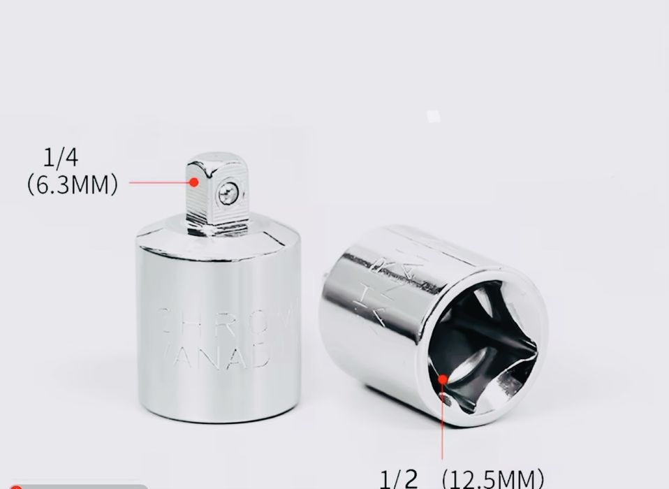 Парехідник приєднувального квадрата 1/4 3/8 1/2 адаптер гайкаверта