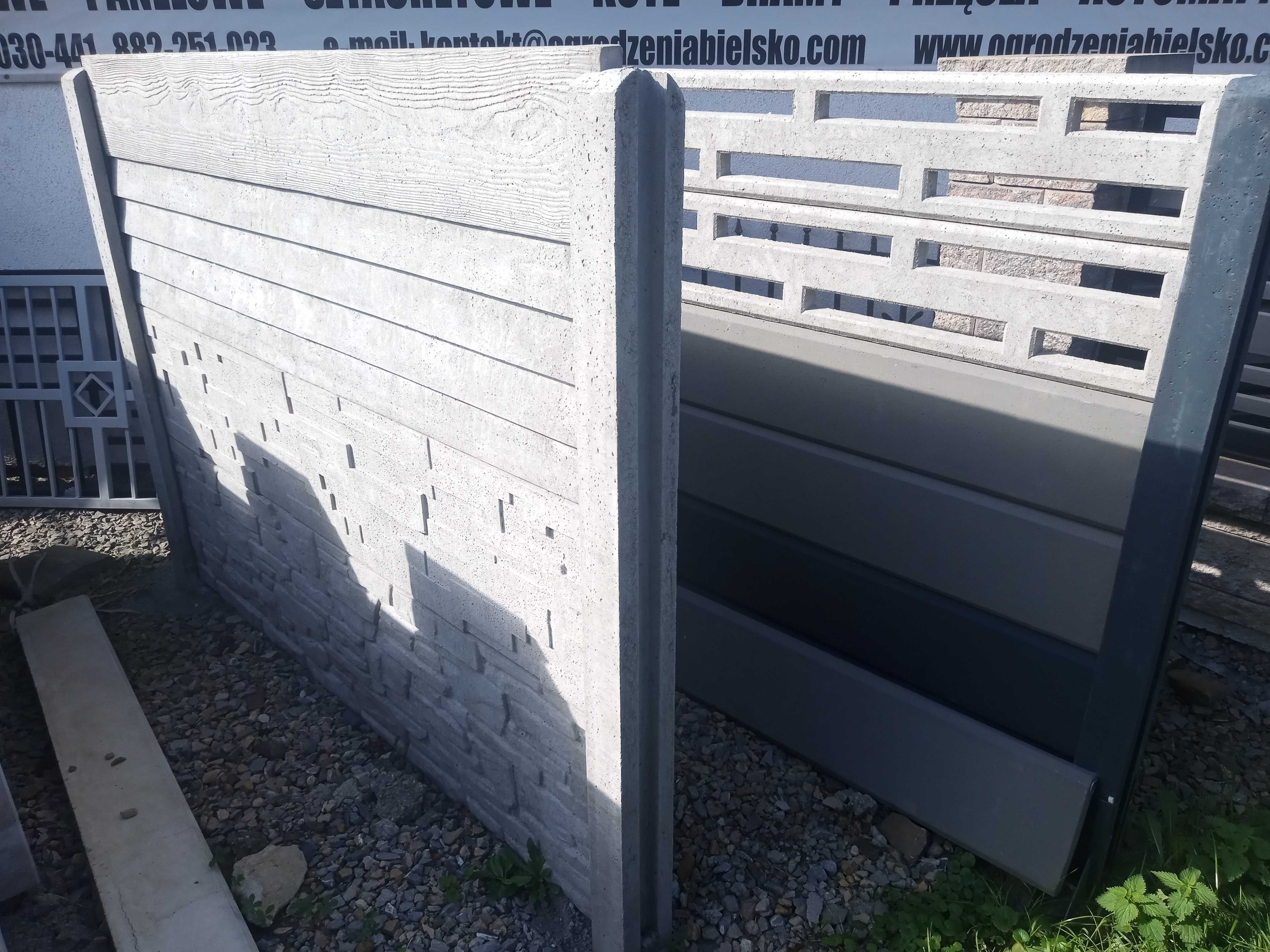 Słupek, słup ogrodzeniowy 60x40 ocynk kolor Antracyt Grafit Panel