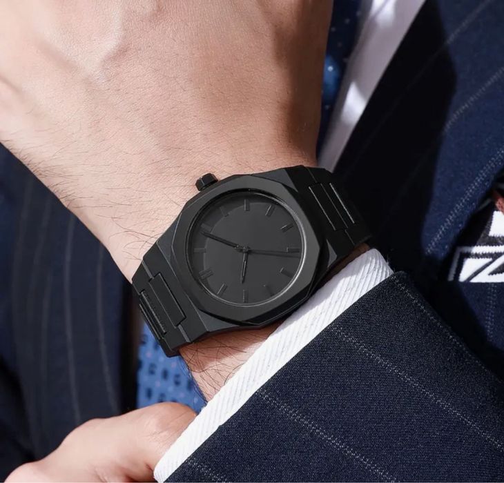 ‼️РОЗПРОДАЖ‼️ Чоловічий наручний годинник в стилі Total Black
