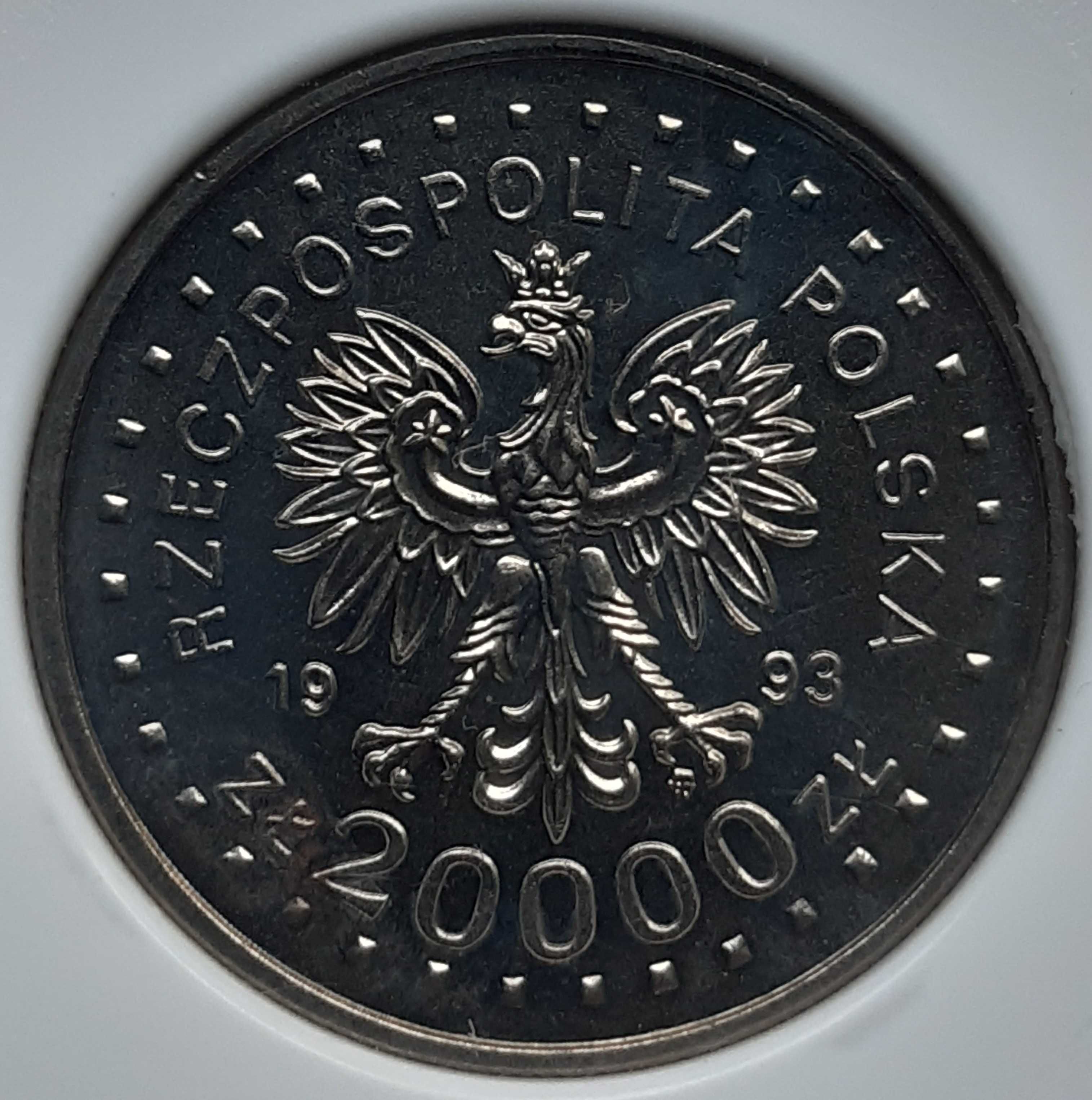 Moneta 20000 zł 1993 XVII Zimowe Igrzyska Olimpijskie Lillehammer 1994