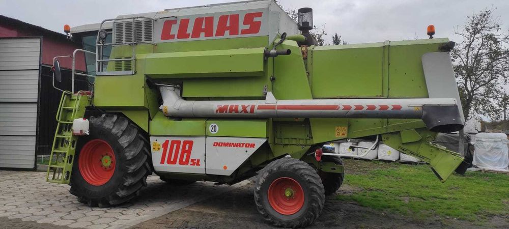 Claas dominator 108sl maxi nowe opony Heder 6m stół do rzepaku biso