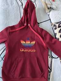 Bluza adidas bordowa