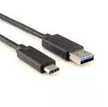 Kabel do ładowania telefonu USB-USB C  CZARNY