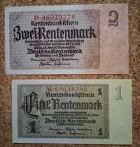 Zestaw 2 banknotów Niemcy 1937