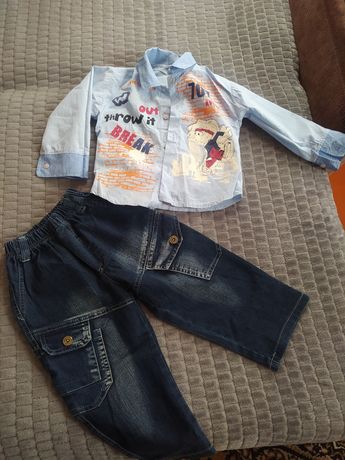 Набір джинси та сорочка