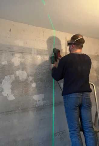 laser krzyżowy 4D 16 linii poziomica laserowa 2x bateria
