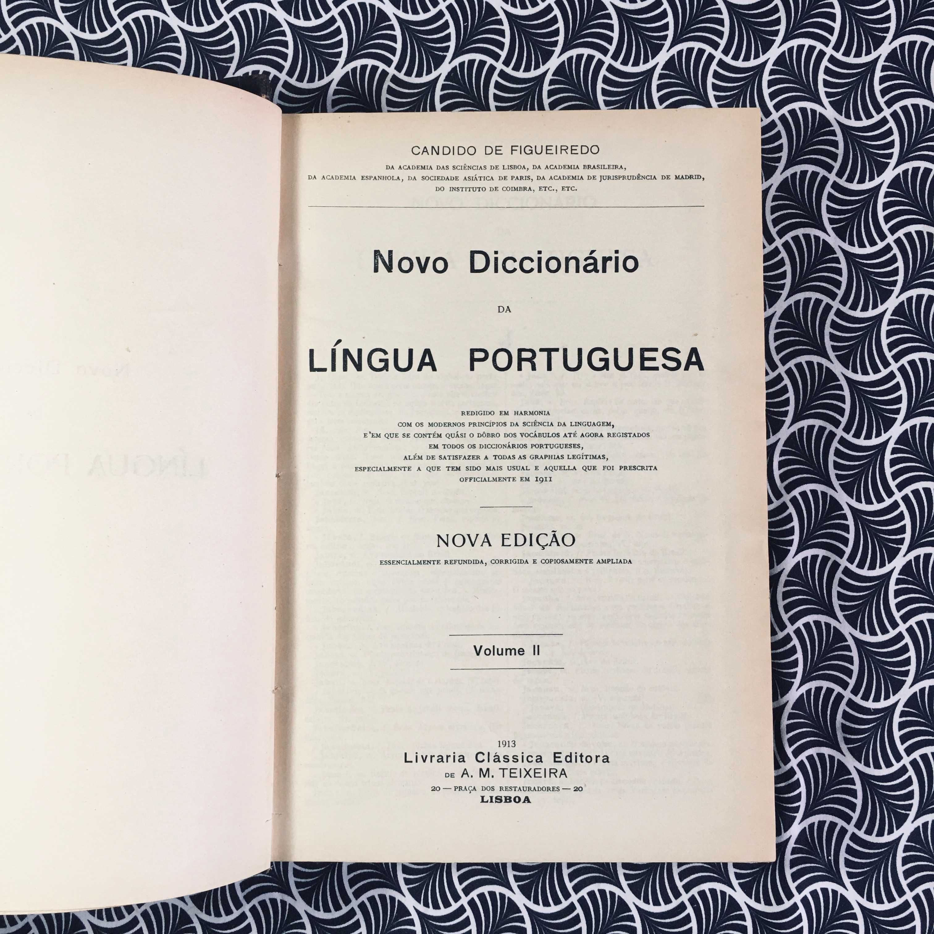 Novo Diccionário da Lingua Portuguesa (2 vols.) - Cândido Figueiredo