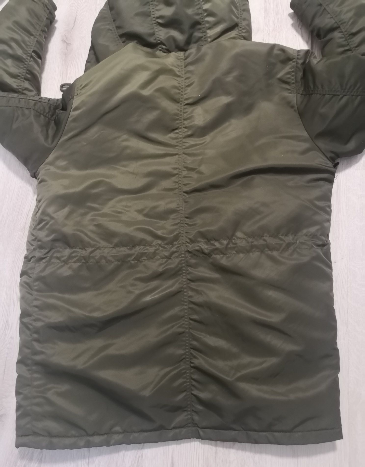 Jack & Jones roz L kurtka parka z kapturem kolor oliwkowy