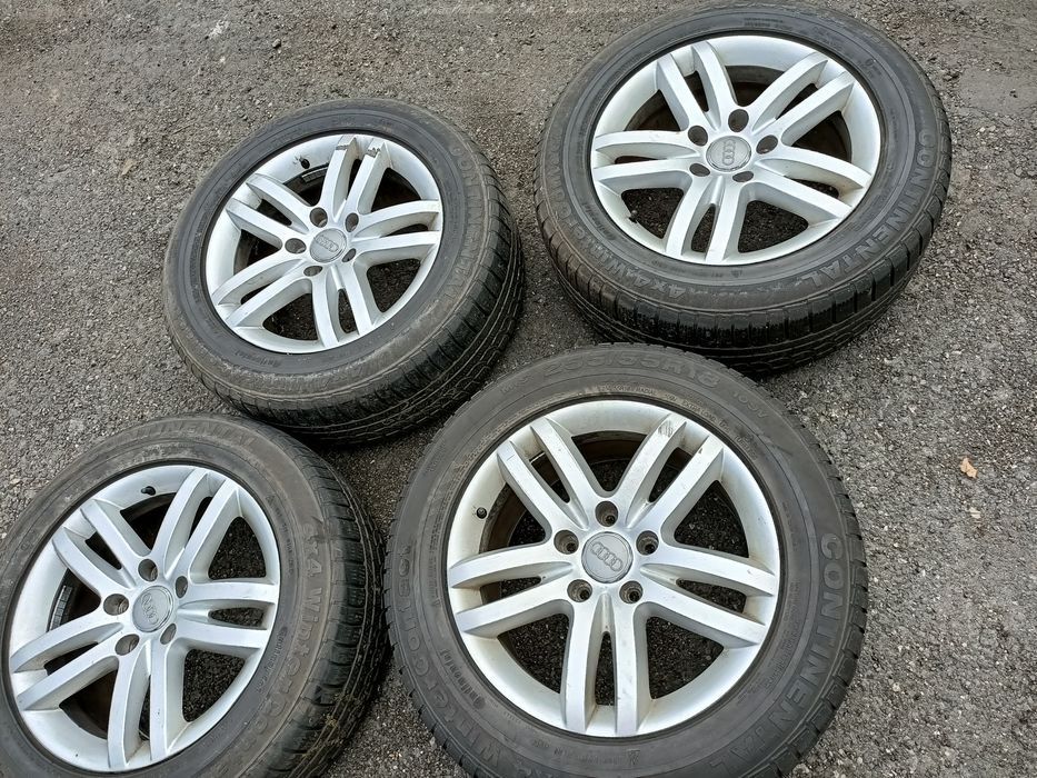 Koła zimowe Audi Q7 felgi aluminiowe 18 5x130 opony 255/55r18 używane