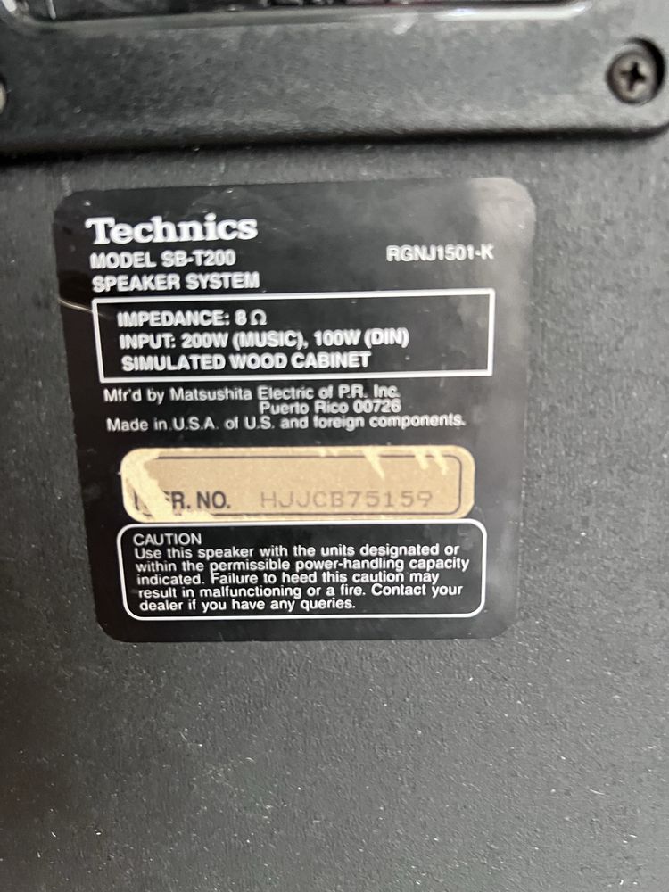 Kolumny podłogowe Technics SB T200