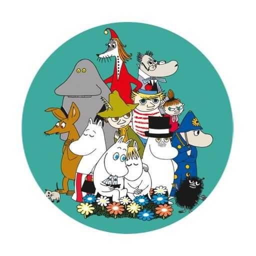 Zielona przypinka Muminki Moomin nowa 58mm