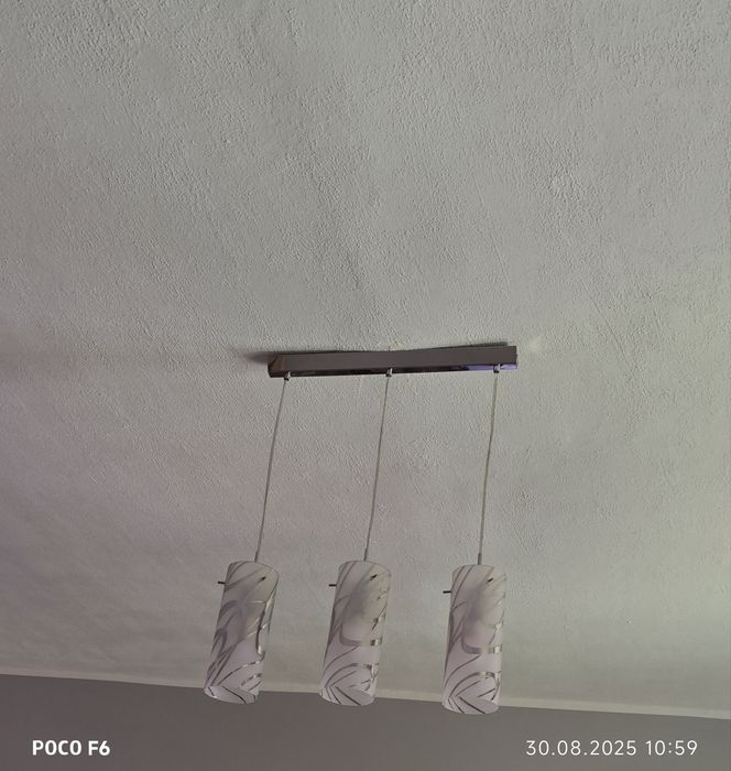 Lampa wisząca szklana