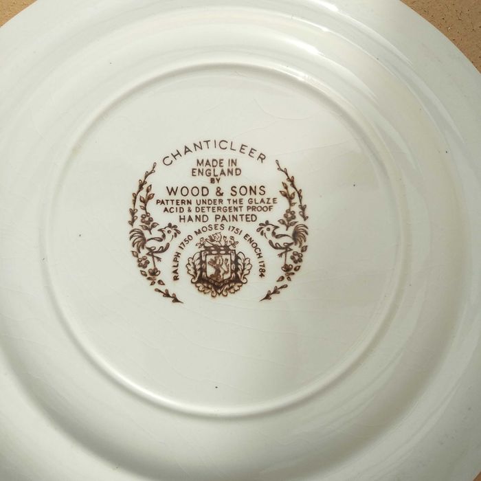 Conjunto de 3 pratos pintados à mão Vintage