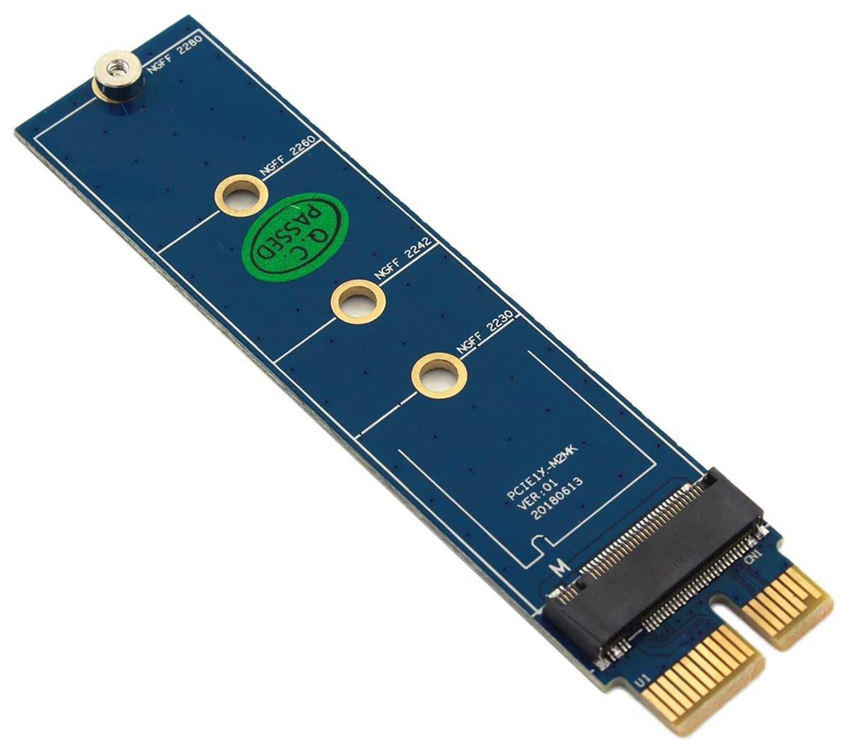 Adapter umożliwiający podłączenie dysku M.2 NVMe Key M