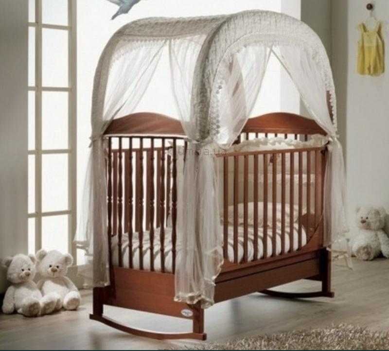 Детская  кроватка из натурального бука Baby Italia Diletta VIP