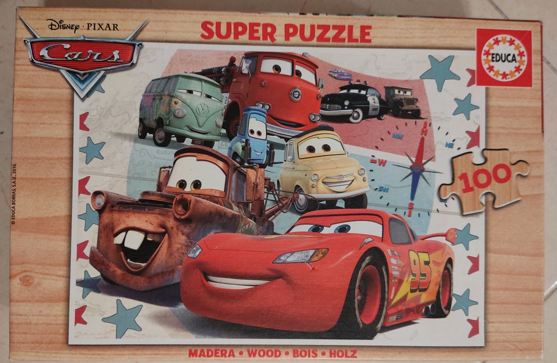 10 Puzzles de 50 a 150 pecas - Cars e Frozen