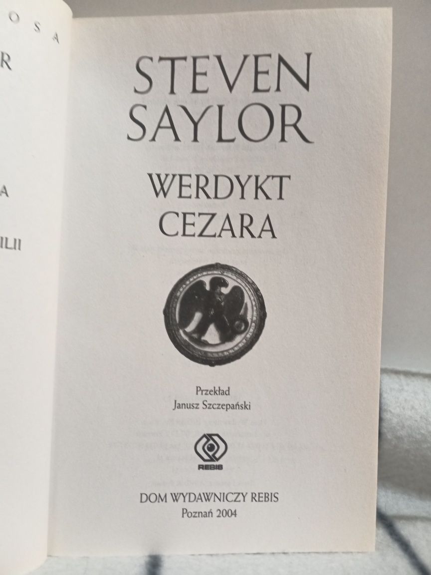 "Werdykt Cezara" Steven Saylor