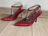 Buty szpilki czerwone rozm 37