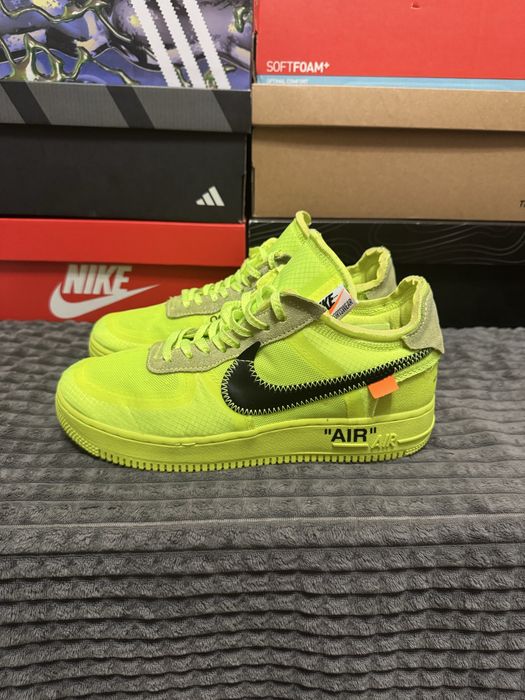 Кросівки Nike Air Force 1 Low x OFF-WHITE ‘Volt’ 40(25,5см)