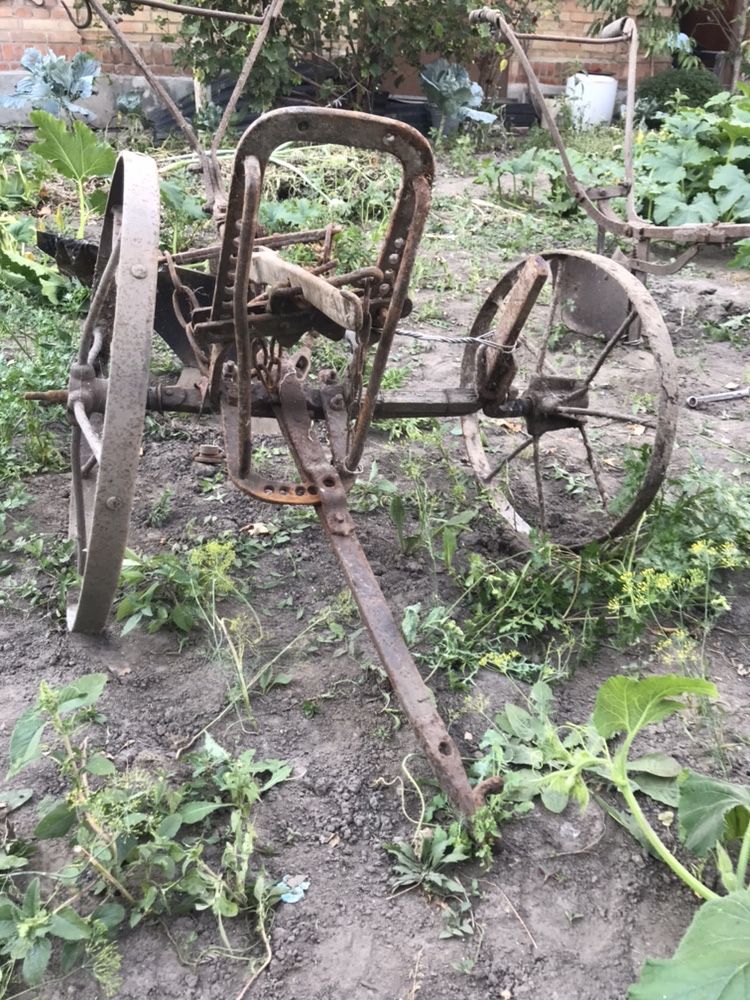 Кінний плуг розпашка