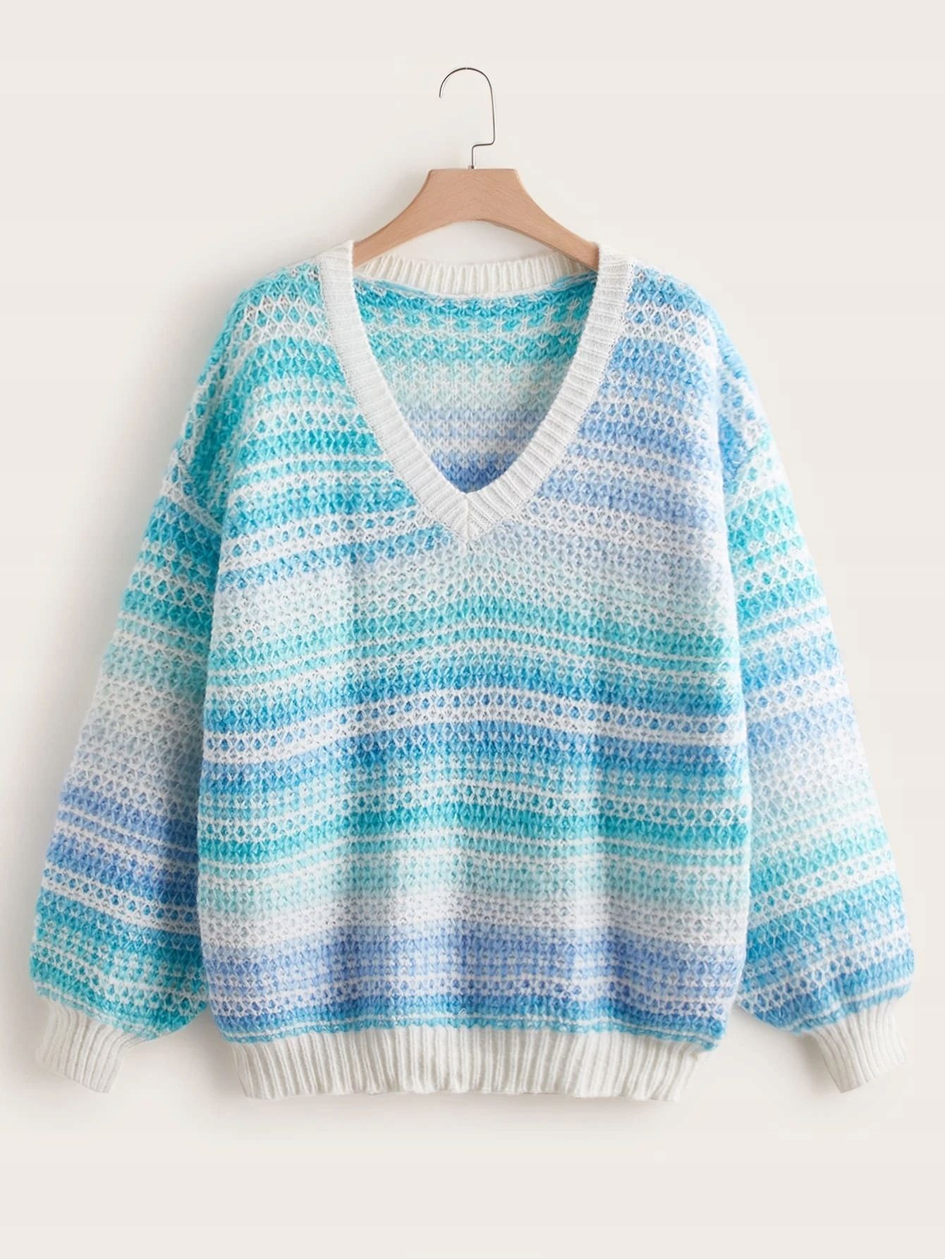 Sweter damski casual w paski ombre XL/XXL 42/44