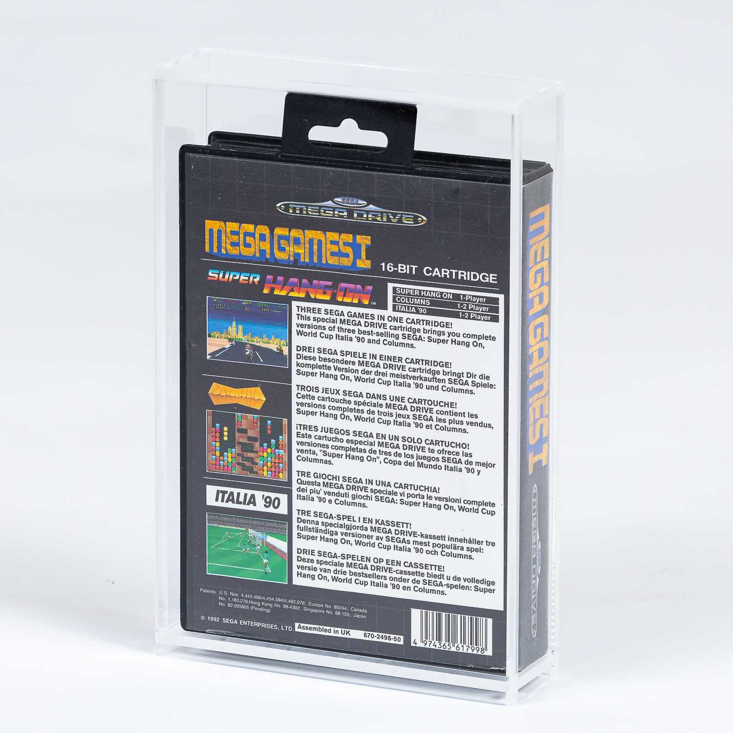 Caixas em acrilico para jogos Sega Mega Drive