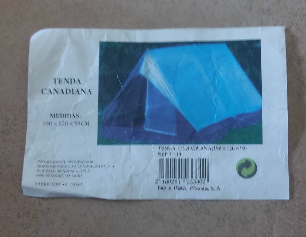 Tendas e material de campismo