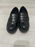 Czarne loafersy damskie