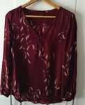 Camisa 100% seda amoreira Massimo Dutti