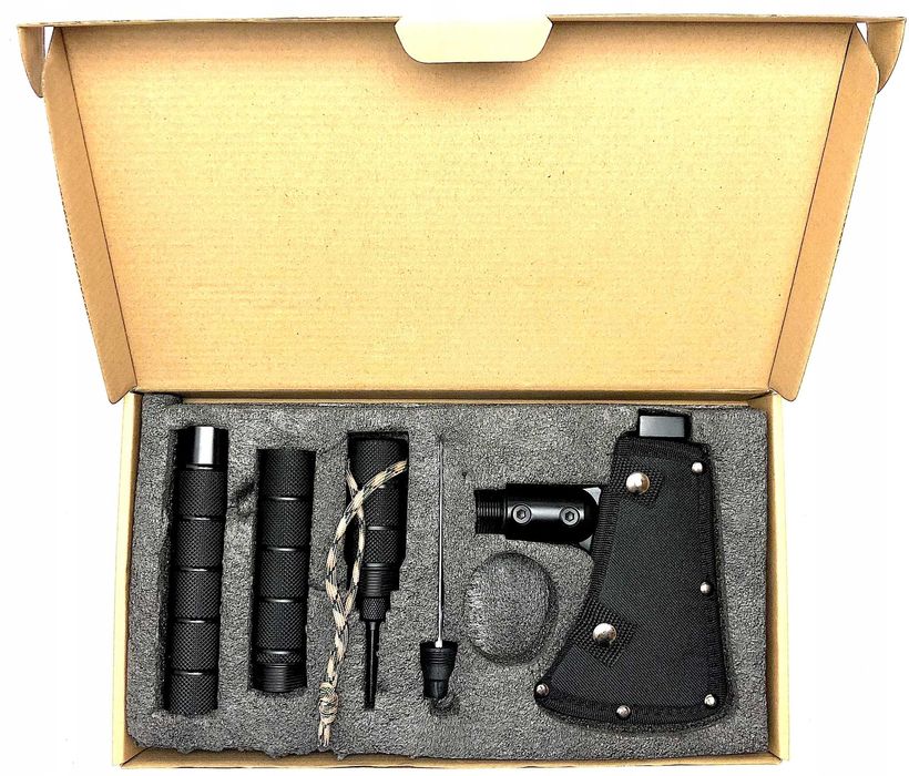 Siekiera Topór Toporek Nóż Maczeta Krzesiwo Kompas Piła