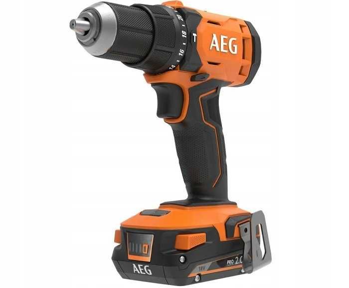 Wiertarko-wkrętarka udarowa AEG BSB18G4-202C 18V 2x2Ah ZESTAW