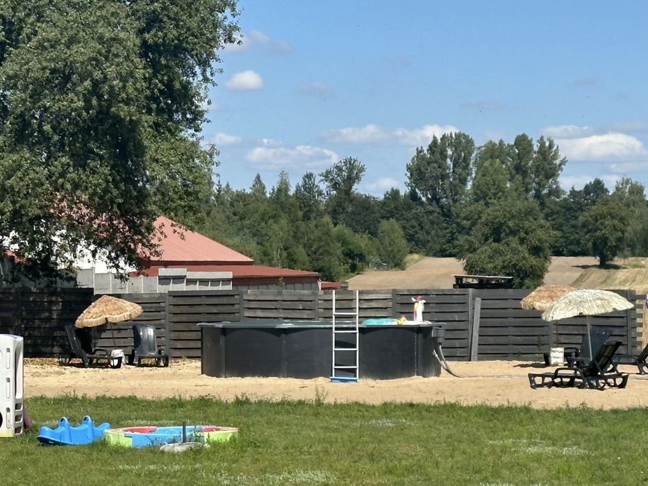 Sylwester domek 6 osobowy z kominkiem nad jeziorem Świętne, basen