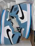 Jordan 1 niebiesko biale damskie nowe sneakers sportowe nike jordan