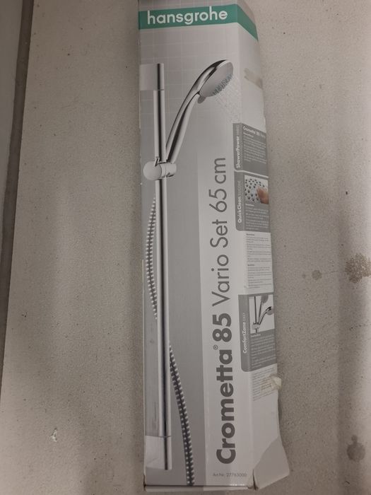 Uchwyt słuchawki prysznicowej Hansgrohe.