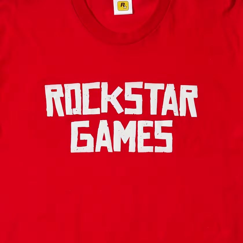 Oficjalna koszulka Red Dead Redemption 2 Rockstar Games Logo Merch roz
