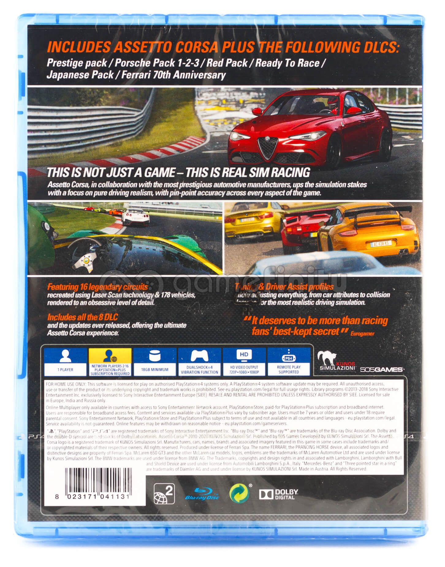 Assetto Corsa Ultimate Edition PL (PS4) Gra nowa w folii