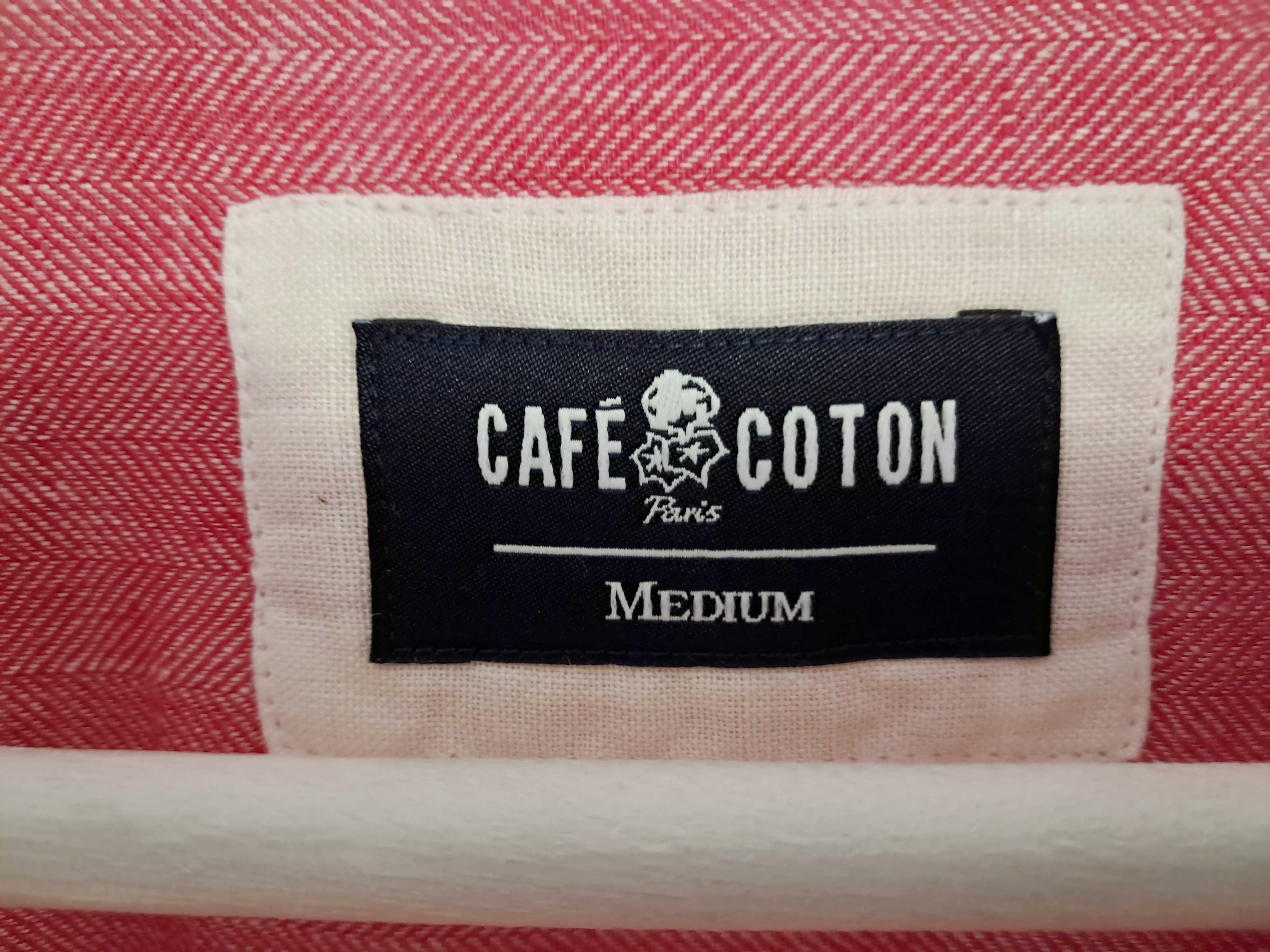 Camisa de Homem em Algodão Egípcio “CAFÉ COTON” / TM Médio / Nova