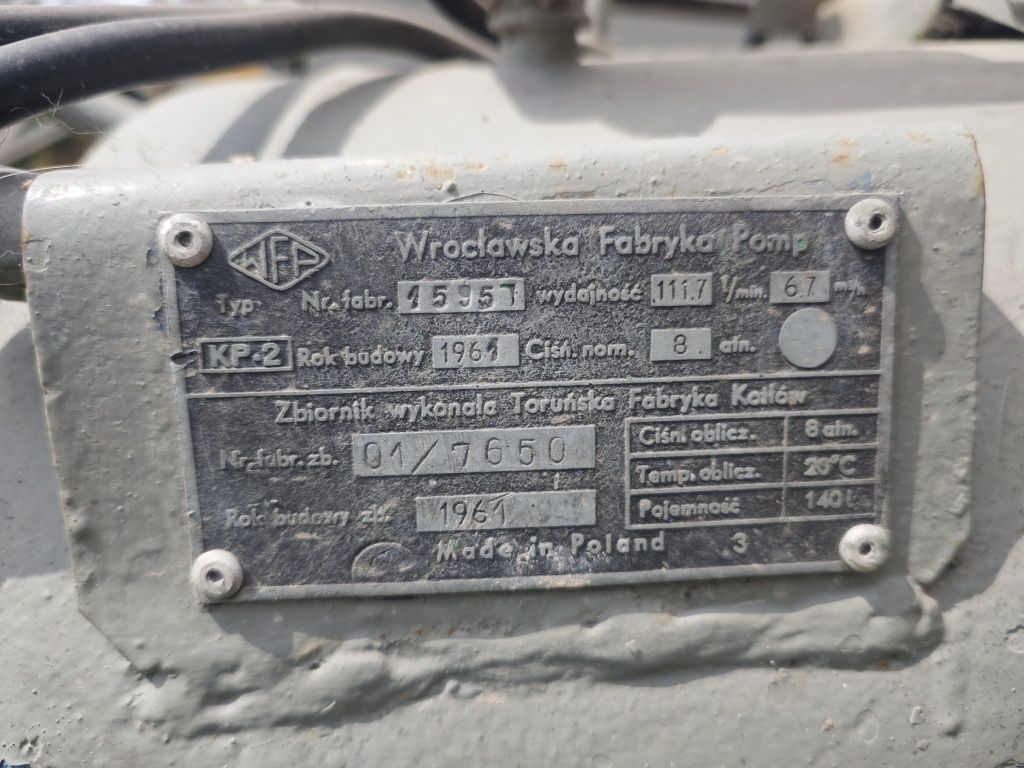 Kompresor sprężarka WAN 140L stan bardzo sobry