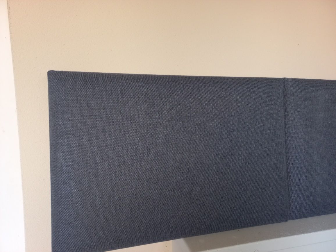 Wezgłowie Panel Tapicerowany 60x40cm grubości 4cm kolor antracyt