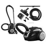 CLEANmaxx Odkurzacz Podłogowy Czarny 800W + końcówki