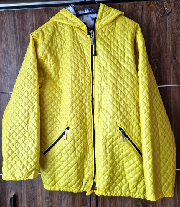 Kurtka damska lekka jesienna żółta