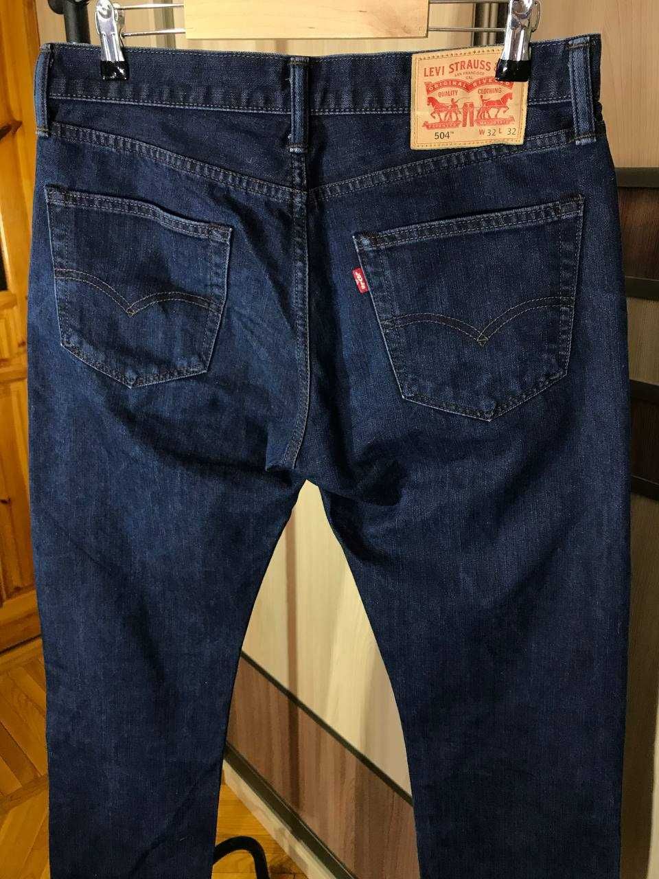 Мужские джинсы штаны Levi's 504 Size 32/32 оригинал