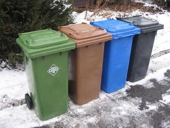Używany pojemnik na odpady 120l  niemiecki kosz na śmieci kontener