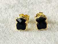 Wyprzedaz Tous color nowe kolczyki 0.9 cm srebro vermeil